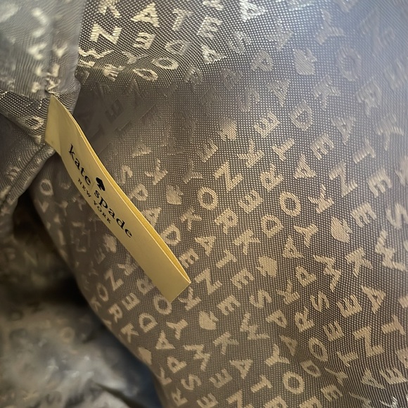 Kate Spade Constance Knightsbridge Gray Croc Embossed Leather Bag EUC - Picture 11 of 16